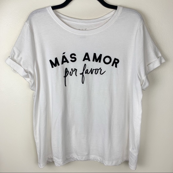 a new day Tops Target A New Day White Graphic Short Sleeve Shirt